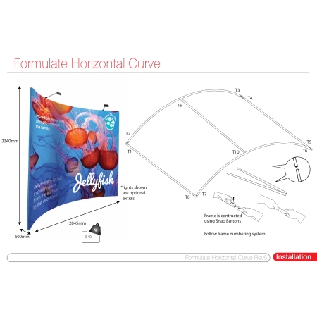 Formulate łukowy horyzontalny Model FMLT-WS10